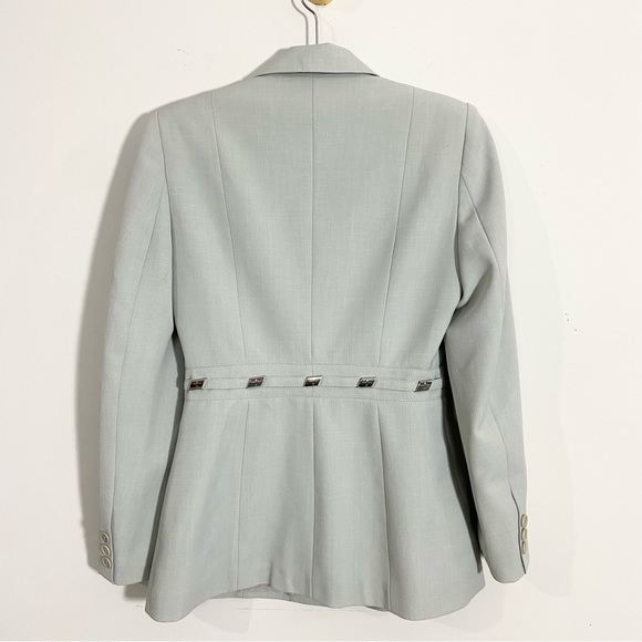 Vertigo Paris Gray Silver Embellished Blazer Jacket - Picture 4 of 7